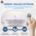 Electric Bubble Bath Mat – Portable, Waterproof & Remote-Controlled Spa Experience