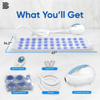 Electric Bubble Bath Mat – Portable, Waterproof & Remote-Controlled Spa Experience