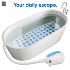 Electric Bubble Bath Mat – Portable, Waterproof & Remote-Controlled Spa Experience