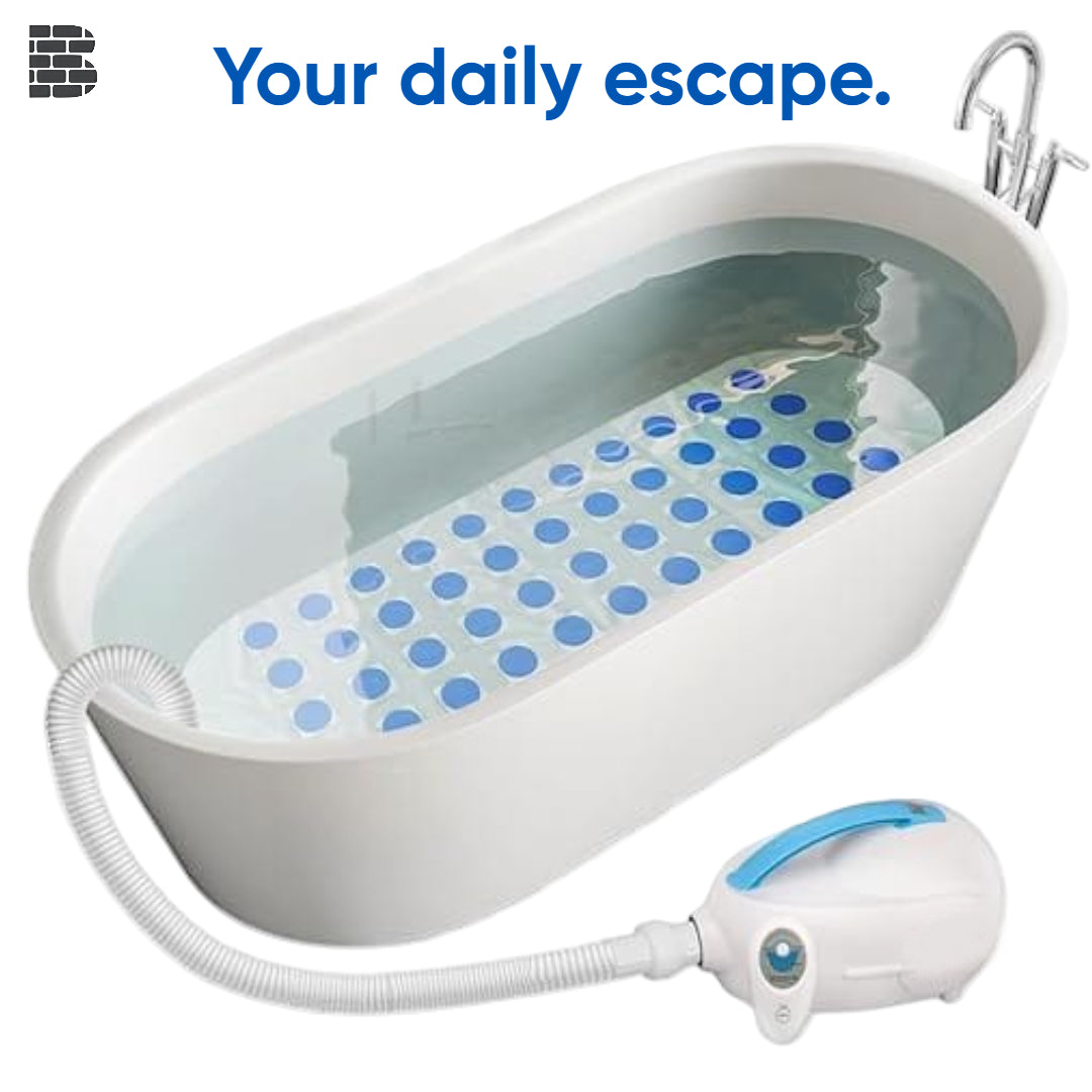 Electric Bubble Bath Mat – Portable, Waterproof & Remote-Controlled Spa Experience